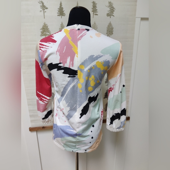 Stella & Mavis Abstract Paint Splatter Top - Small - Picture 3 of 11